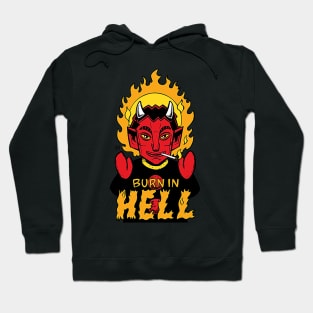 Devil Puppet Burn in Hell Hoodie